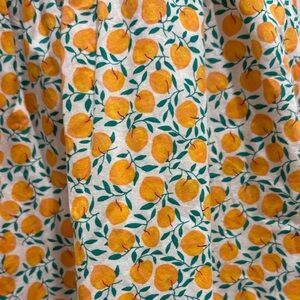 J crew peaches dress with puff sleeves